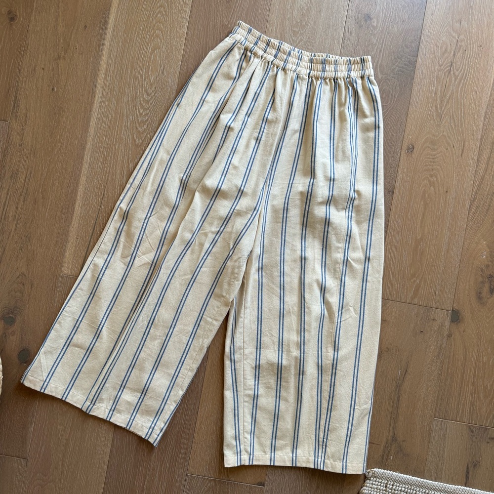 Zulu & Zephyr Marine Twin Stripe linen pants